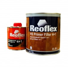 REOFLEX 4+1 RX F-06 Грунт акриловый 4+1 1кг + отвердитель RX H-11 0.2л