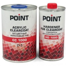 POINT CC 1000 2+1 Акриловый лак, 1л + HD 1000 отвердитель, 500мл